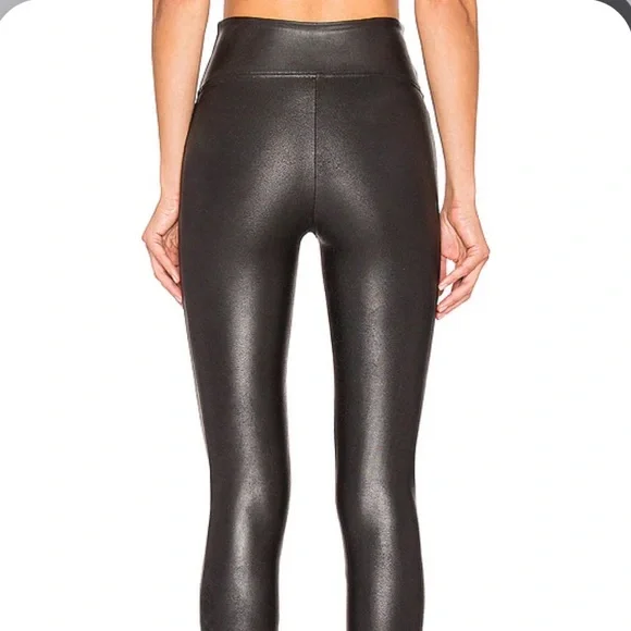 Spanx Faux Leather Leggings - Black - Picture 2 of 6